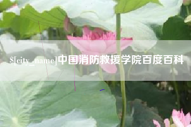 盱眙中国消防救援学院百度百科