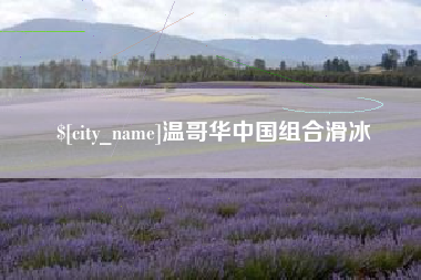 盱眙温哥华中国组合滑冰