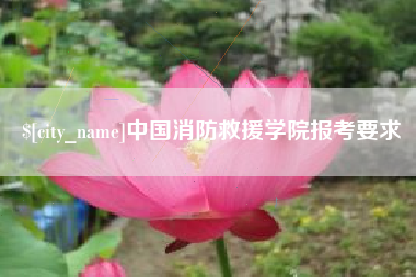 盱眙中国消防救援学院报考要求