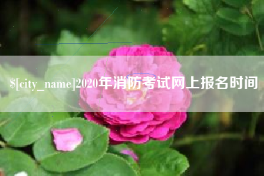 盱眙2020年消防考试网上报名时间