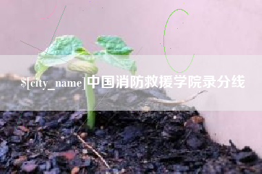 盱眙中国消防救援学院录分线
