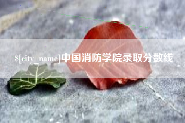 盱眙中国消防学院录取分数线