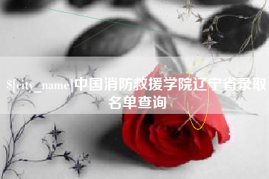 盱眙中国消防救援学院辽宁省录取名单查询