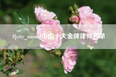 盱眙中国十大金牌律师名单