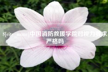 盱眙中国消防救援学院对视力要求严格吗