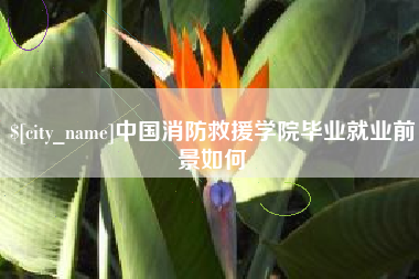盱眙中国消防救援学院毕业就业前景如何