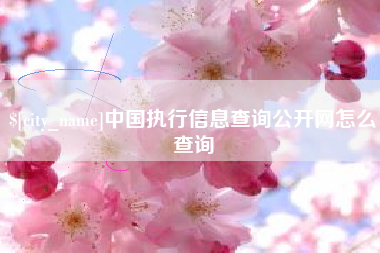 盱眙中国执行信息查询公开网怎么查询