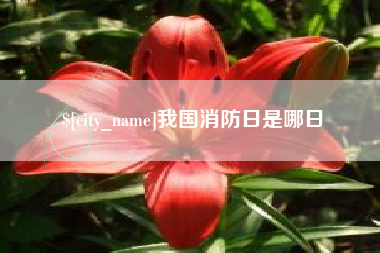 盱眙我国消防日是哪日