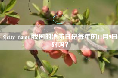 盱眙我国的消防日是每年的11月9日对吗？