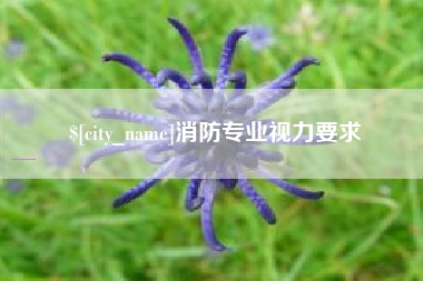 盱眙消防专业视力要求