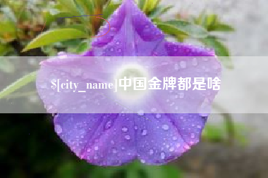 盱眙中国金牌都是啥