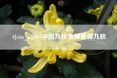 盱眙中国九枚金牌是哪九枚