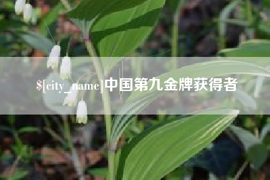 盱眙中国第九金牌获得者
