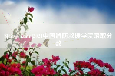 盱眙2021中国消防救援学院录取分数