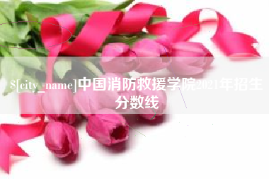 盱眙中国消防救援学院2021年招生分数线