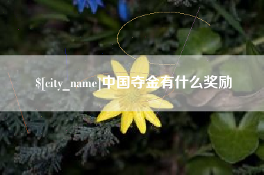盱眙中国夺金有什么奖励