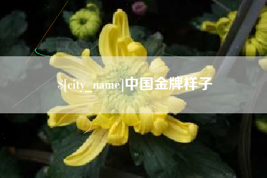 盱眙中国金牌样子